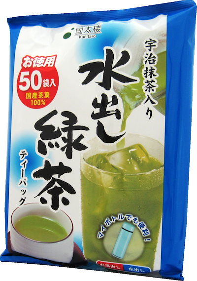 他サイト： 国太楼 宇治抹茶入り 水出し緑茶 ティーバッグ (3.5g×50P)×2個の商品画像