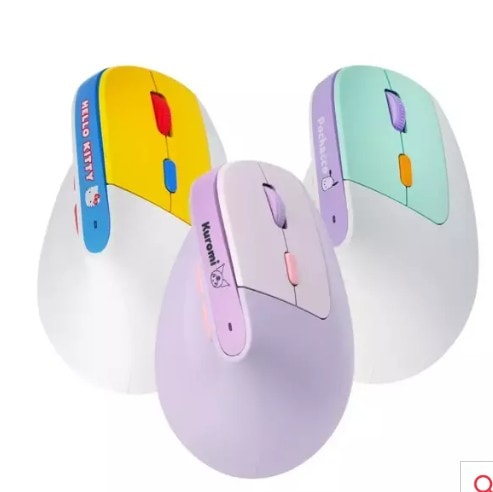 サンリオ充電式ワイヤレスバーチカルマウスポーチ付きハローキティクロミポチャコ