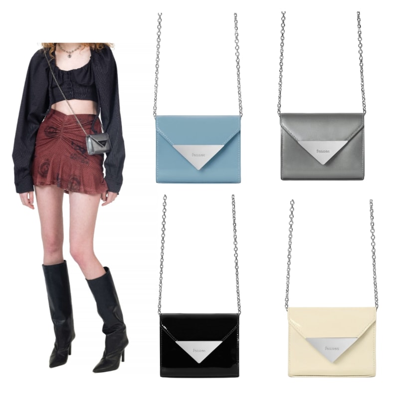 Triangle micro バッグ　チェーンバッグ　ミニーバッグ