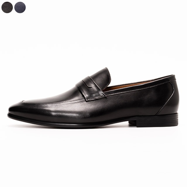 ローファー メンズ 黒 本革 革靴 レザー ビジネス 紳士靴 防滑 コインローファー カジュアル 履きやすい 歩きやすい おしゃれ 通勤 シンプル スリッポン 黒 ブラック 紺 ネイビー