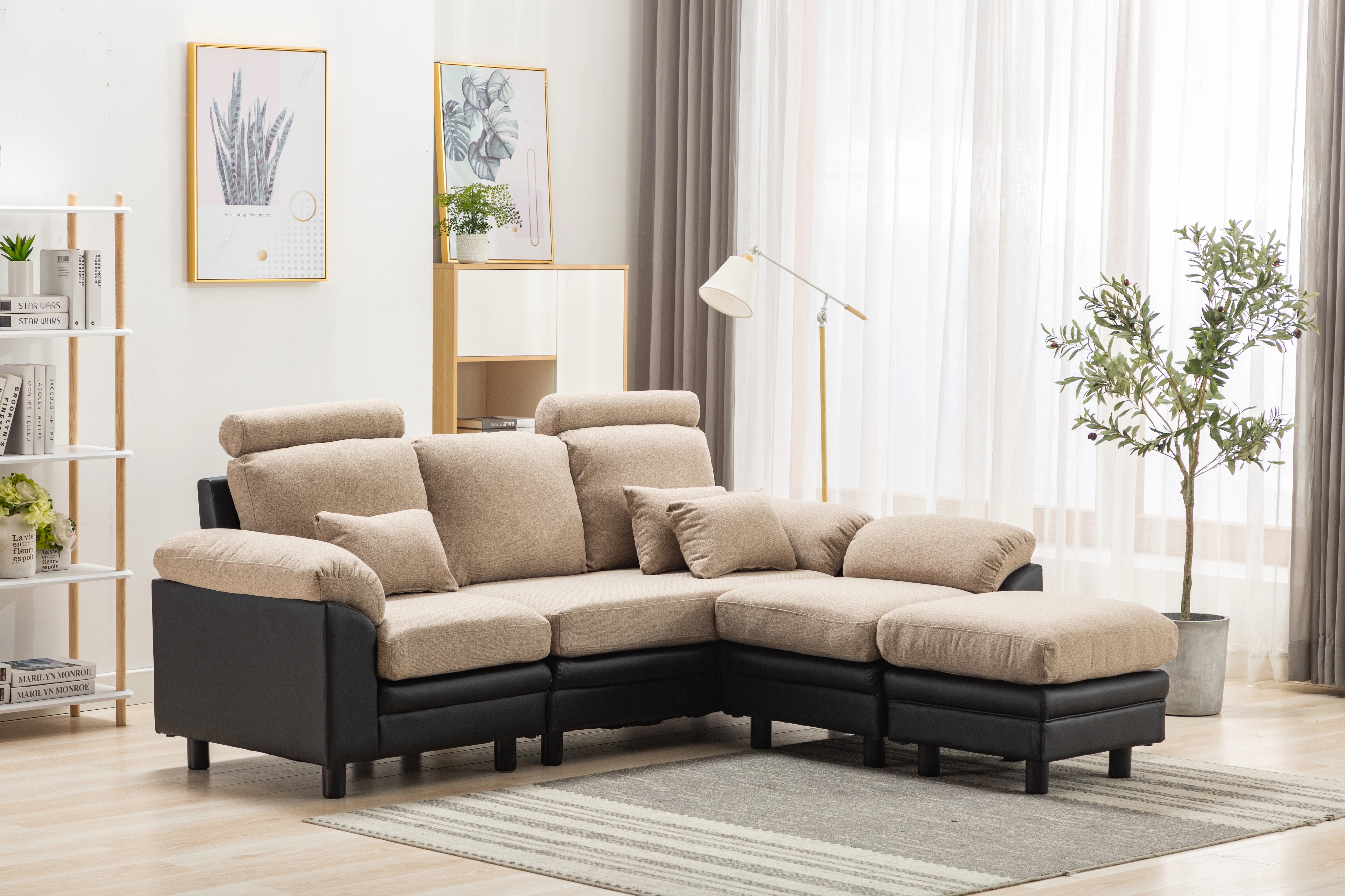 488ソファー ソファ 3人掛け ハイバック ファブリック 弾力 自由レイアウト L字ソファー ローソファ 肘付きソファー カウチソファー コーナーソファー ヘッドソファー 三人掛けソファー sofa