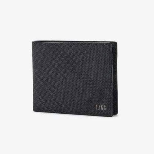 DBWA5E093BK [25SS][二つ折り財布][EDINBURGH PVC][エディンバラ] ブラック PVC チェックパターン