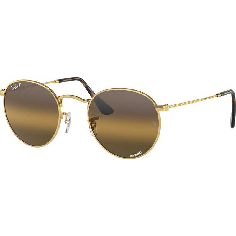 レイバン　RayBan サングラス ROUND METAL CHROMANCE 53mm ゴールド/シルバーブラウンクロマンス　0RB3447 001/G5(53) 25,309円