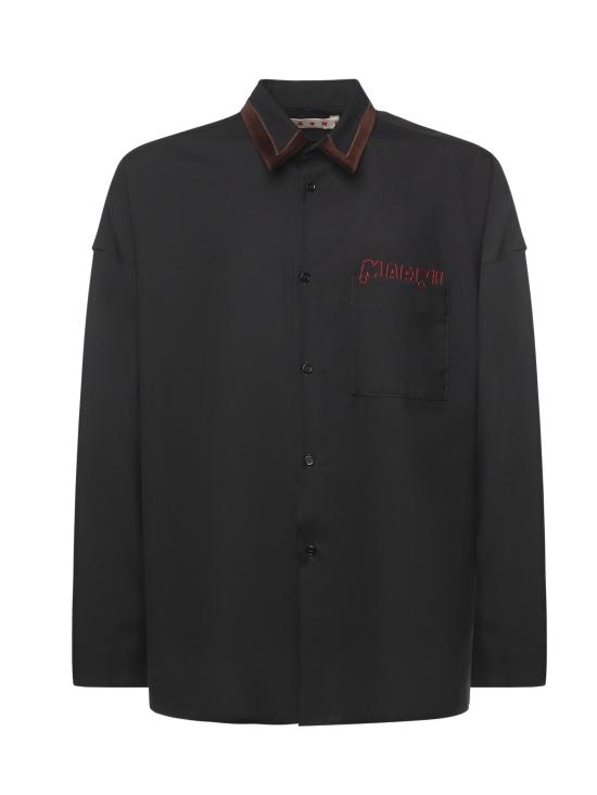 MARNI Men Shirts CUMU0061Q1 TW83900N99 Black