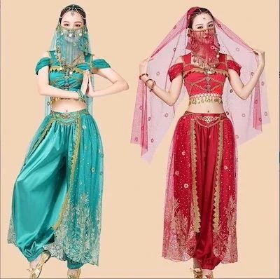 ベリーダンス アラジンコスム アラビアン 最安値 コスプレ 仮装アラジン衣装 仮装 コスム ジャスミン ハロウィン コスム ハロウィン 衣装 アラジン