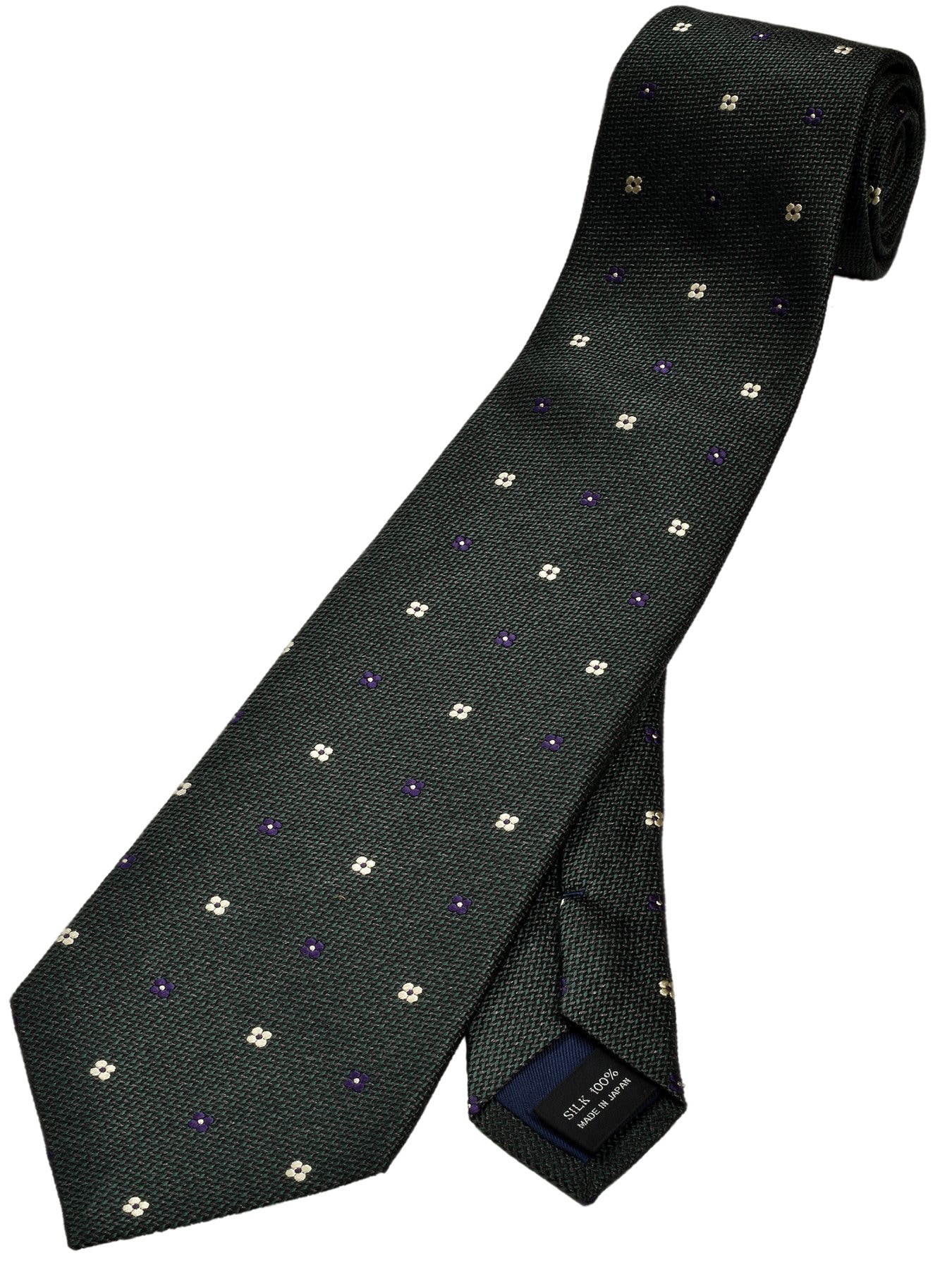 [TAVARAT] [タバラット] ネクタイ ビジネス シルク 100％ 日本製 西陣織 花柄ドット Tps-068