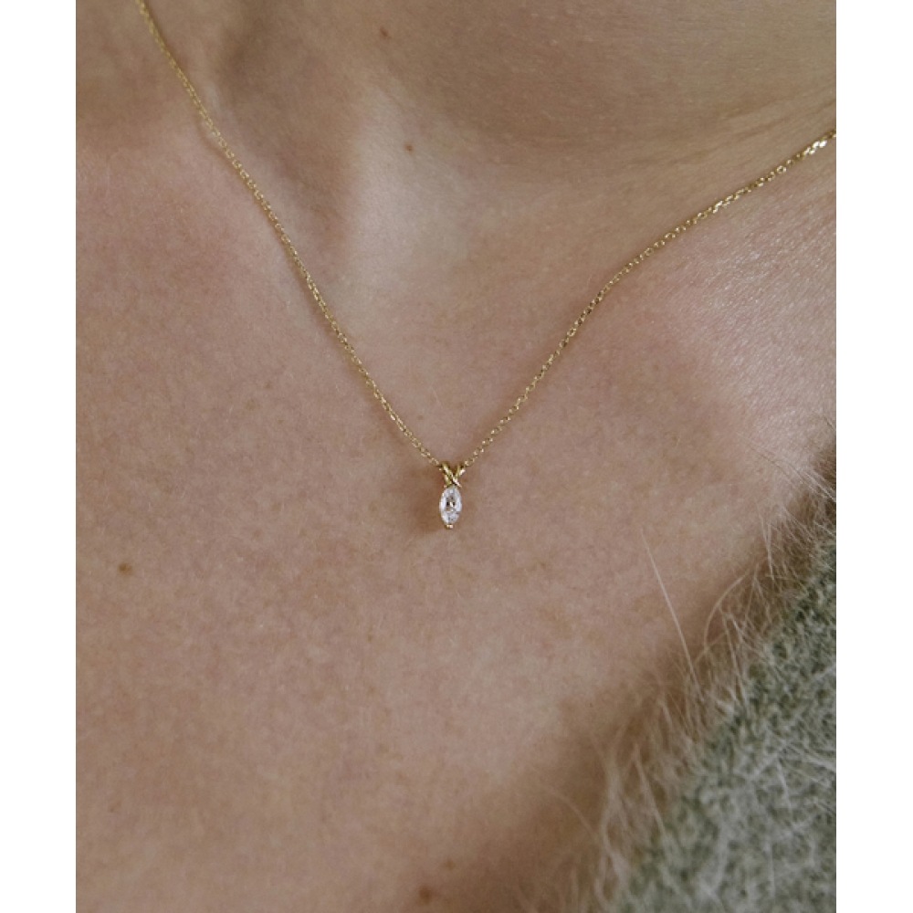 アカキ 14k ナベットネックレス