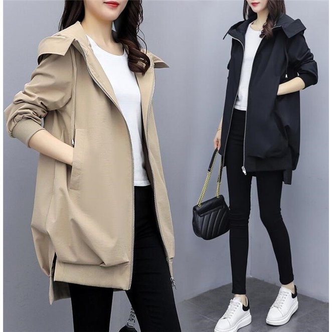 トレンチコート レディース スプリングコート 落ち感 フード付き ロングコート 春 コート カジュア 6,072円
