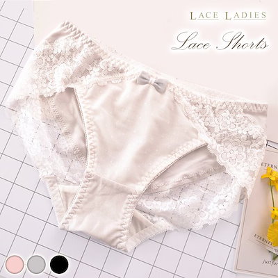 Qoo10 Lace Ladies レースコットンショーツ ブラック ピンク 下着 レッグウェア Qoo10 Lace Ladies レースコットンショーツ ブラック ピンク 下着 レッグウェア