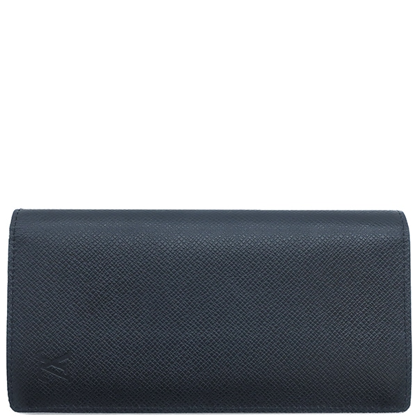 ルイヴィトン LOUIS VUITTON 長財布 ポルトフォイユ ブラザ タイガ ブラック シルバー金具 黒 二つ折り MB4137 【箱】【中古】