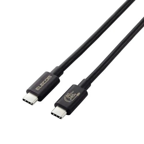 エレコム USB4 Ver2ケーブル(認証品USB Type-C(TM) to USB Type-C(TM)) USB4-V2CCE10NBK