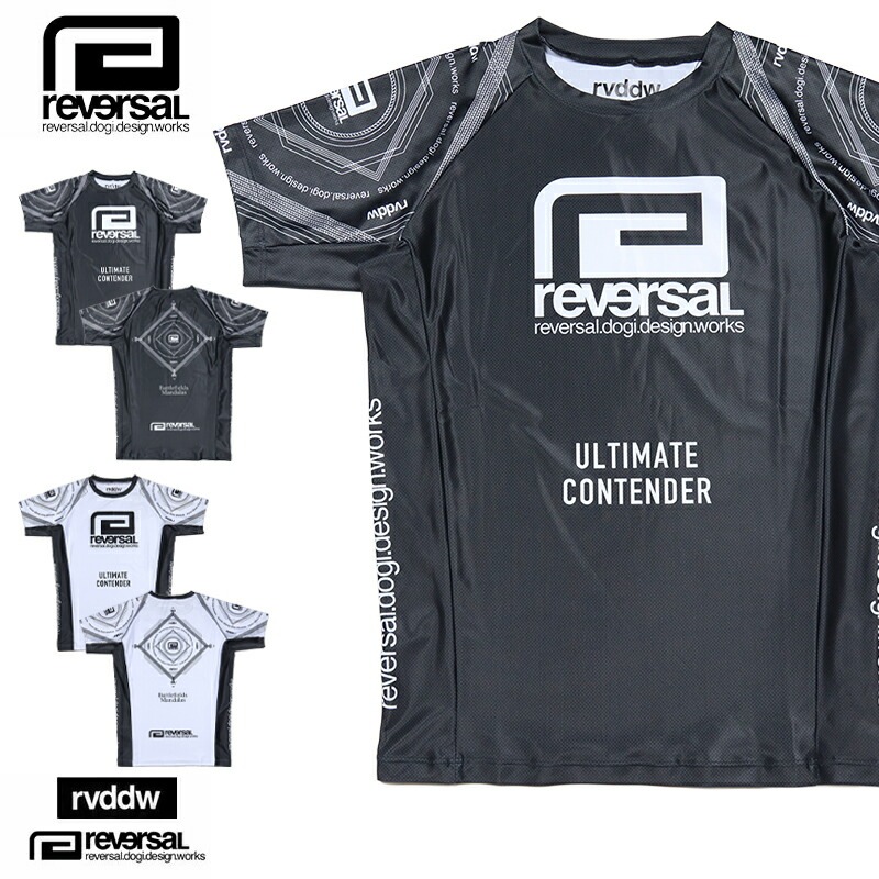リバーサル ラッシュガード reversal rvddw 半袖Tシャツ メンズ レディース ブランド 大きいサイズ 黒 白