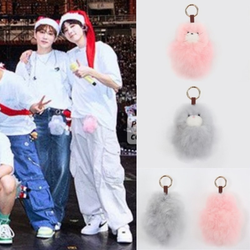 【SEVENTEENスングァン,ウォヌ着用】ALPACA CAT KEYRING PINK/GREY韓国正規品韓国アイドル多数着用