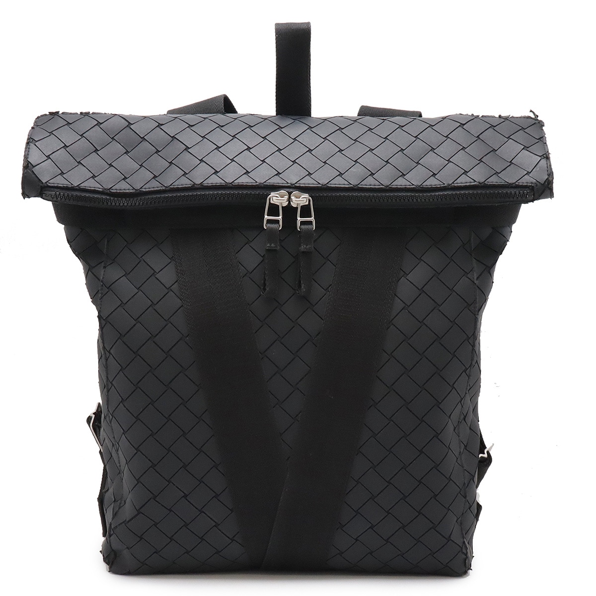 VENETA ボッテガヴェネタ ボッテガベネタ イントレチャート ニューラバー バックパック リュックサック ブラック 黒 65200