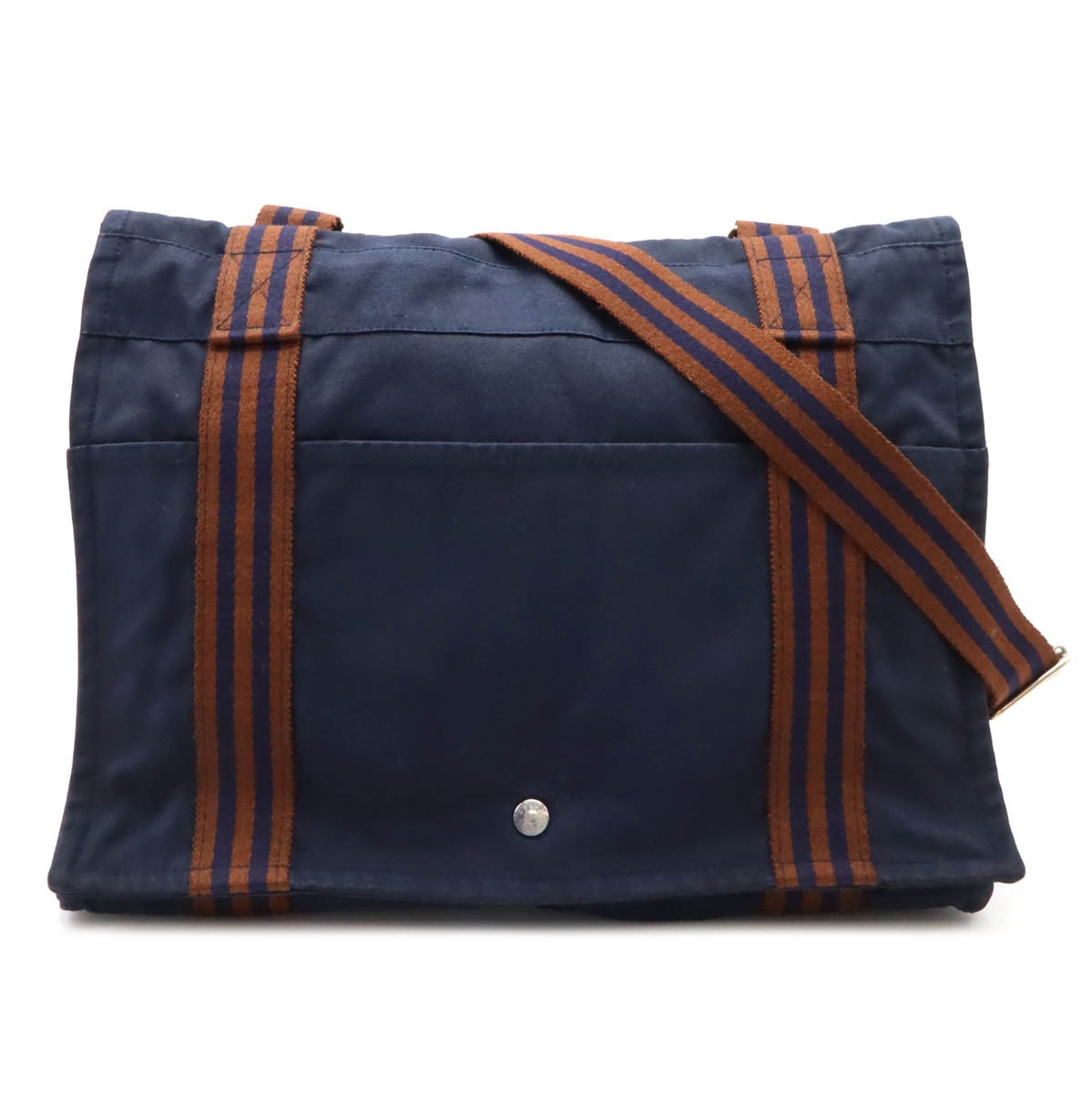 フールトゥ バサスMM ショルダーバッグ メッセンジャーバッグ 斜め掛け キャンバス ネイビー 紺 ブラウン シルバー金 19,092円