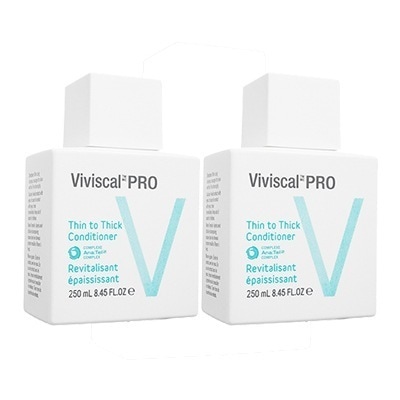 ビビスカルプロフェッショナル シントゥシックコンディショナー 250ml 2本 ViviscalProfessional Thin to Thick 海外発送 日時指定不可 国際書留郵便発送