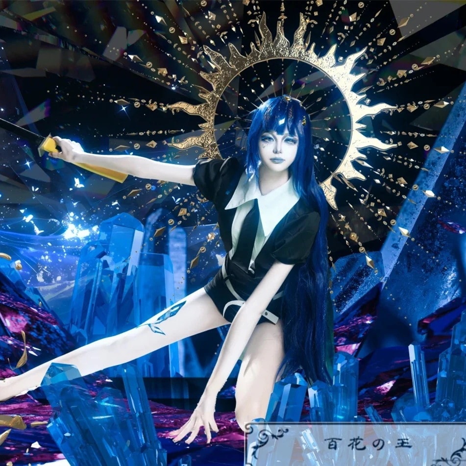 超安値挑戦! 宝石の国 ラピスラズリ コスプレ衣装 コスチューム 『手袋＋レギンス』付き