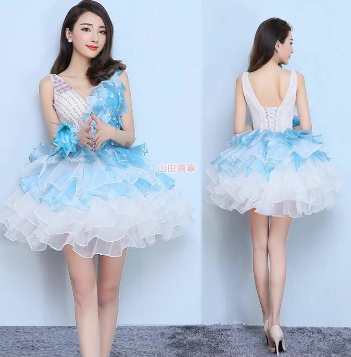 パーティードレス ミニドレス レディースチュチュドレス ふんわり ふわふわ 女性ミニ ドレス 編み上げドレス 結婚式 二次会 ドレス お誕生日 発表会 演奏会 お姫様 ドレス 可愛い ハロウィン 5,401円