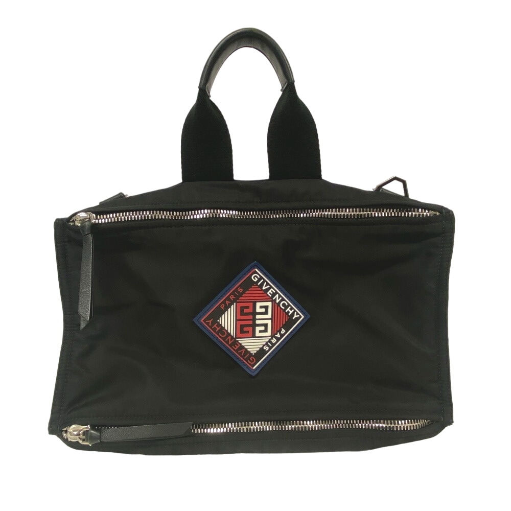 パンドラ ナイロン ハンドバッグ ブラック メンズ ブランド