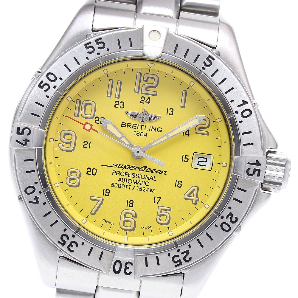 ブライトリング BREITLING A17045 スーパーオーシャン デイト 自動巻き メンズ 美品 _838739【中古】