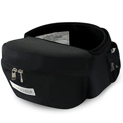 他サイト： (ケラッタ) HipGo ヒップシート 抱っこ紐 軽量たったの375g ウエストキャリー 滑り止め付 ウエストポーチ (ブラック)の商品画像