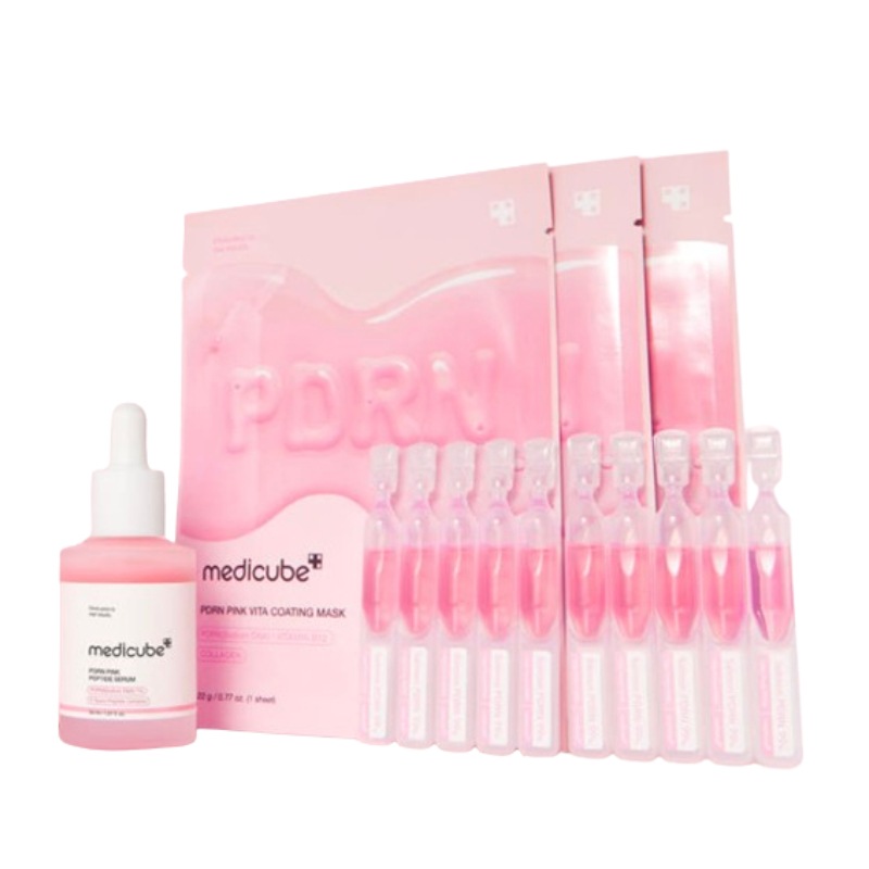 [PDRN 3点セット]PDRNピンク1DAYセラム1.5ml10本 + PDRNピンクアンプル30ml1個 + PDRNマスク5枚 5,428円