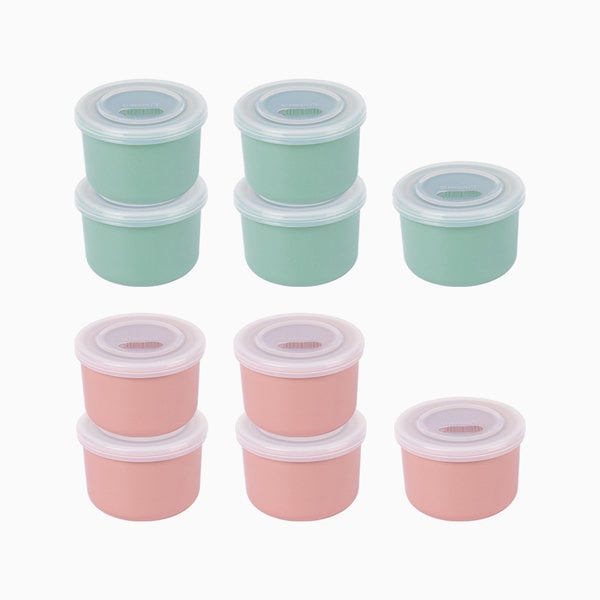 陶磁器離乳食保管容器250ML10種(ラベルステッカー60枚)
