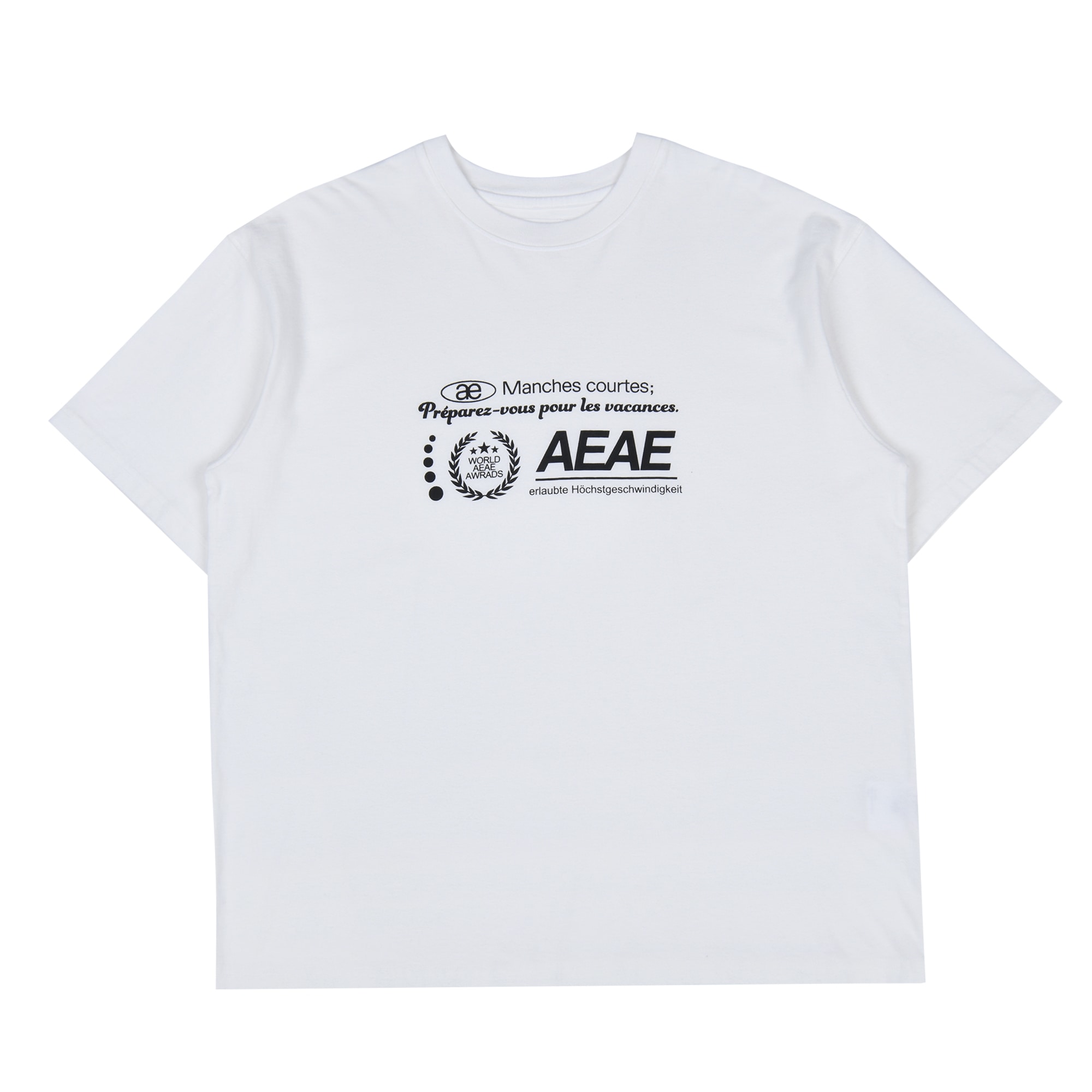【aeae】 NEW LOGO T-SHIRTS : WHITE