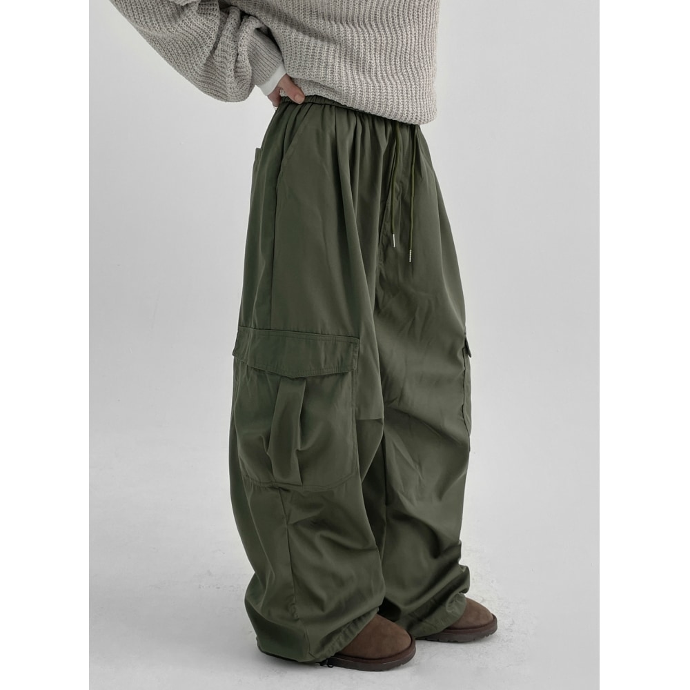 ブラックアップ [春新品] (ユニセックス) シェトンカーゴツーウェイバンディングパンツ