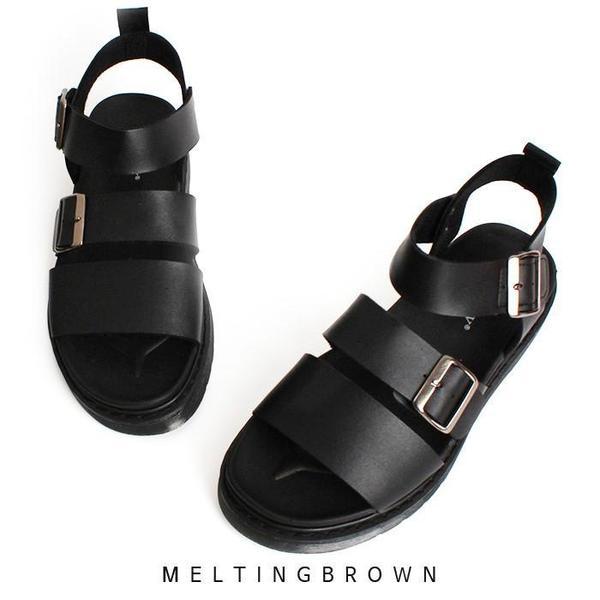 メンズサンダル 男性サンダル 男性レザーサンダル カジュアルサンダル SS25