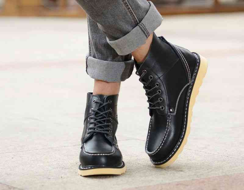 ブーツ メンズ 本革 滑らない 人気 秋 ブーツファスナー ハイカット モード 夏 ジッパー シューズ 黒 セット サイドジップ ブランド レザー スエード 冬 軽い 革 春 幅広 防水 防寒 完全