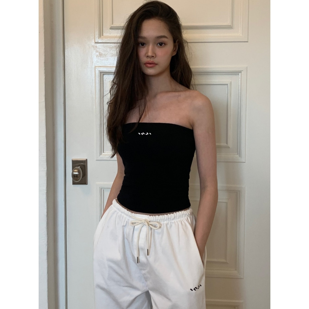 INJIACTIVE ボリュームパッドチューブトップブラック