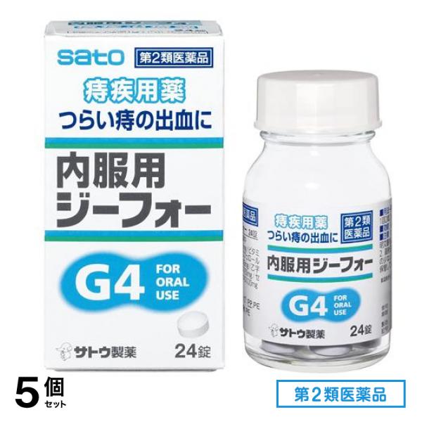 第2類医薬品 内服用ジーフォー G4 24錠 5個セット