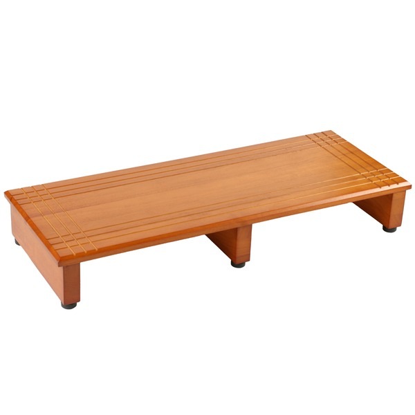 玄関踏み台／ステップ台(大) 木製 段差（高さ）調節機能付き 幅90cm