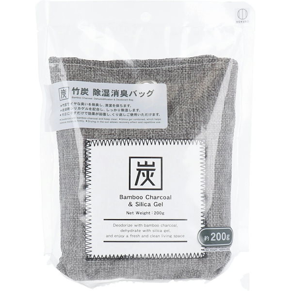 まとめ得 竹炭 除湿消臭バッグ 約200g x [18個] /k : KOKUBO(コクボ) 小久保工業所 竹炭除湿消臭バッグ(200g) 5749 : ドラッグストア