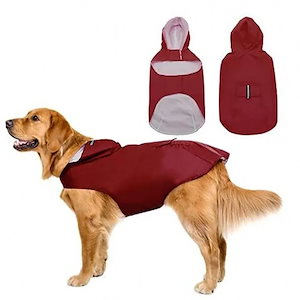 防水反射レインコート,小型犬と大型のペット服,フード付きレインコート,チワワのジャケット
