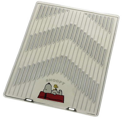 他サイト： BONFORM　カーマット スヌーピー SNPクリアーアロー2 フロント用1枚入り サイズ：45×60cm カラー：スモーク スモーク　6407-01SMの商品画像