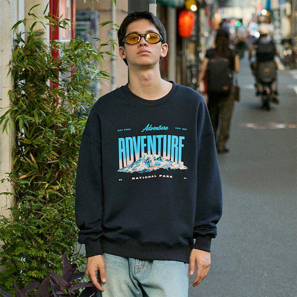 アチーブアドベンチャーオーバーフィットマンツーマンTシャツ FMT3086-Z / 4color M