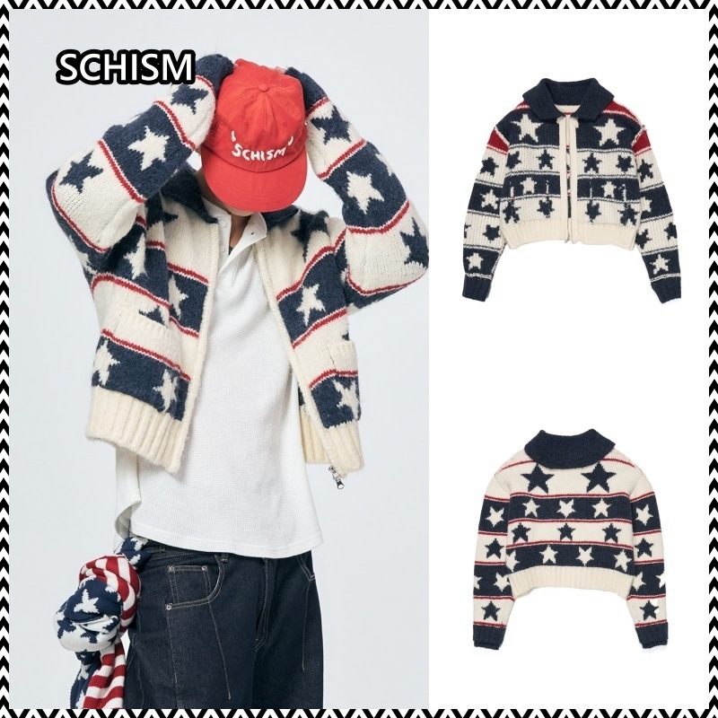 SCHISM STARS COWICHAN ZIP CARDIGAN