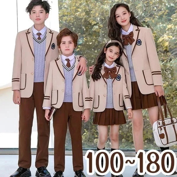 女の子 男の子 中学 小学生 卒業式 入学式 スーツ 受験 学生服 通学 4点セット 5点セット 大きいサイズ セーラー服 女児 ジュニアスーツ 子供スーツ お受験 発表会 ベージュ 100 110