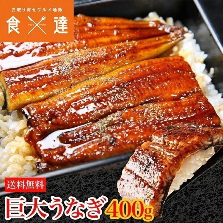 うなぎ 蒲焼き 鰻 約400g前後x1尾 1本 特大 巨大 ウナギ かば焼き タレ 冷凍便 ギフト お取り寄せ 指定日不可 4,465円