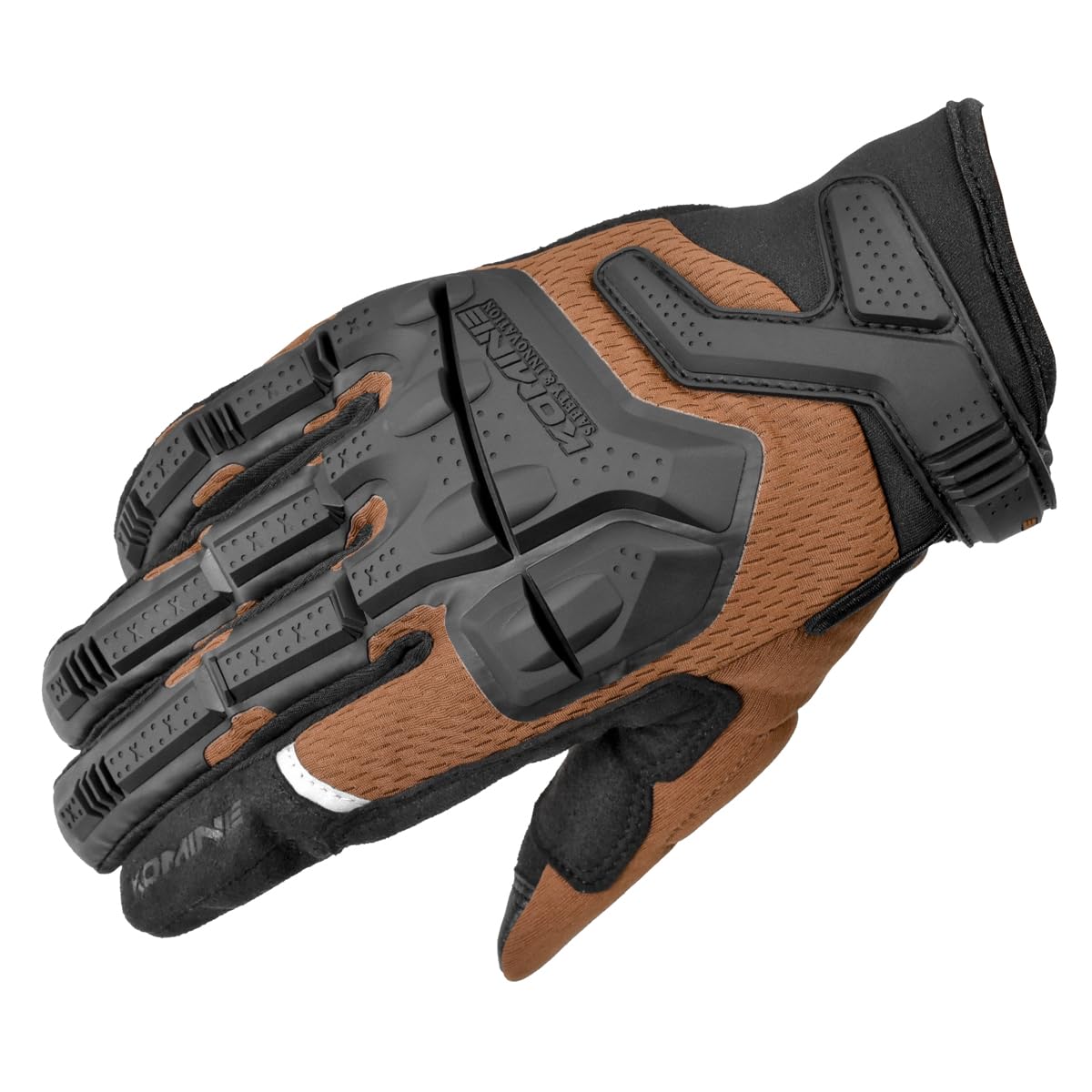 コミネ(KOMINE) 2025モデル バイク用 06-2475 GK-2475 アドベンチャーメッシュグローブ Brown/Black XL