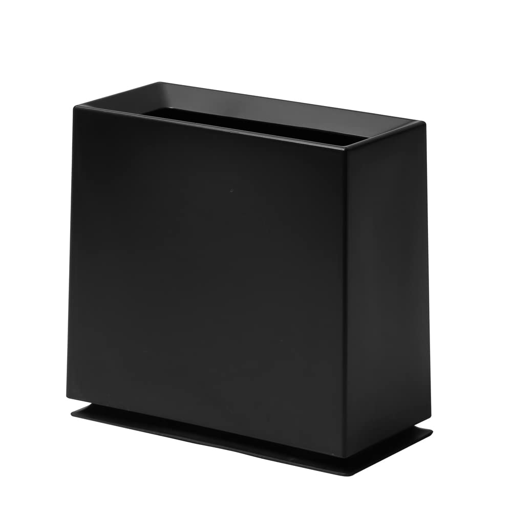 ideaco(イデアコ) ゴミ箱 角型 8.5L W31.5D15H30cm TUBELOR BRICK black (チューブラー ブリック ブラック)