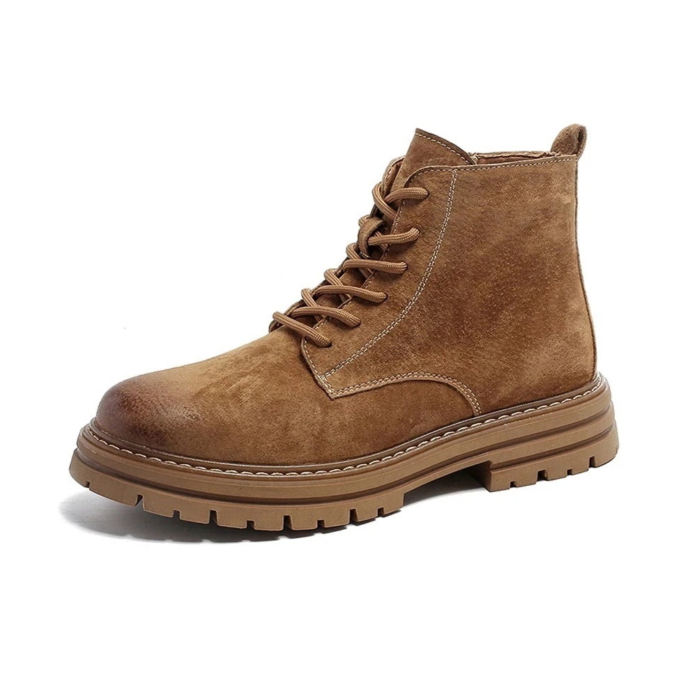 [最安値挑戦]！冬靴 履きやすい ミリタリーブーツ レースアップ 靴 ワークブーツ 厚底 エンジニアブーツ ショートブーツ ハイカット サイドジップ 秋冬 メンズ ブーツ