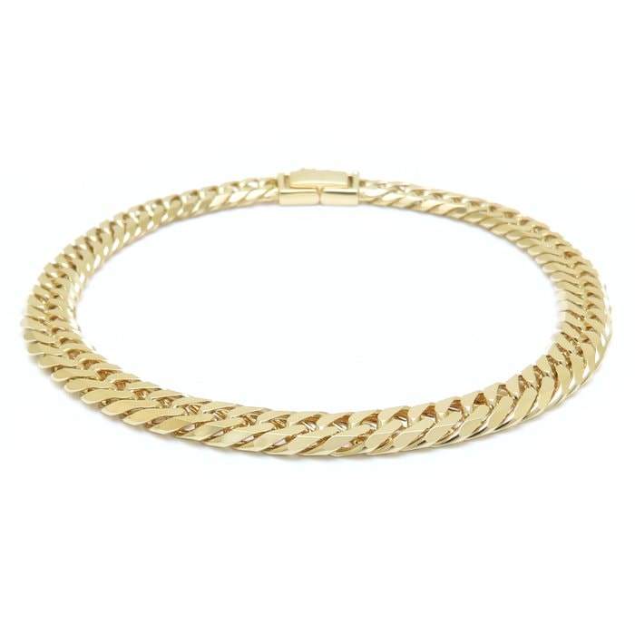 喜平ブレスレット K18YG イエローゴールド 6面 ダブル 20cm 21.3g/129104【中古】