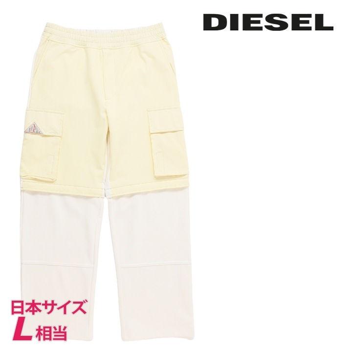 スウェットカーゴパンツ メンズ P-MARTARGO ウエストゴム 異素材切替 die-m-p-f4-129