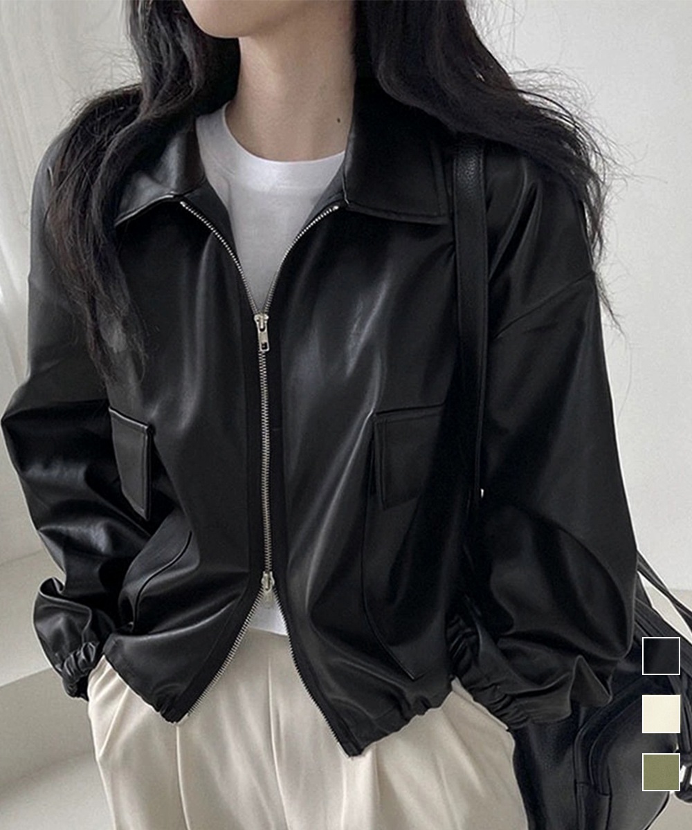 国内即納 ダブルジップ ライダースジャケット韓国風 87CHXN-010