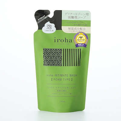 他サイト： iroha (イロハ) インティメートウォッシュ フォームタイプ ベルガモットとビターオレンジの香り 135ml レフィルの商品画像