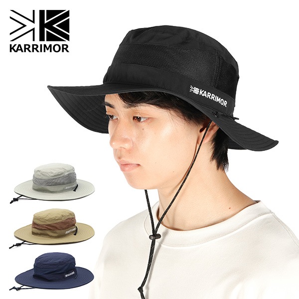 ハット メンズ レディース ストラップ 帽子 夏 春夏 UVカット 大きめサイズ アウトドア おしゃれ cord mesh hat 200188