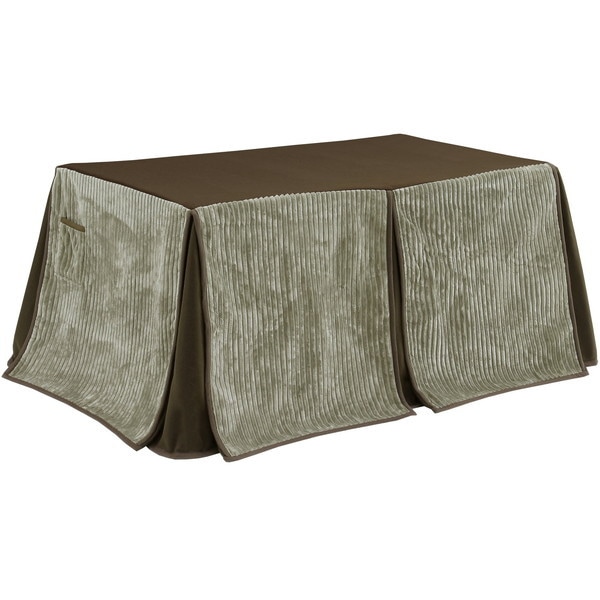 サンコウ 0041188 ストライプ ハイタイプ 135X85 GY こたつ布団 メーカー直送